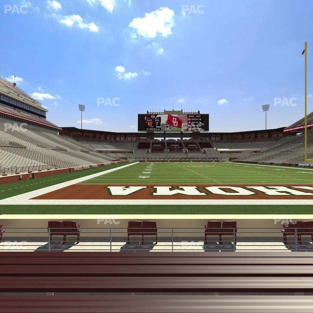 Gaylord Family Oklahoma Memorial Stadium - Section 19 Seat View