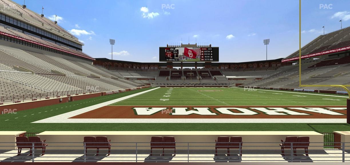 Gaylord Family Oklahoma Memorial Stadium - Section 19 Seat View