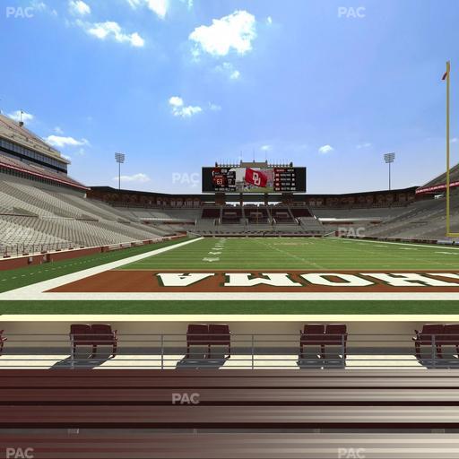 Gaylord Family Oklahoma Memorial Stadium - Section 19 Seat View