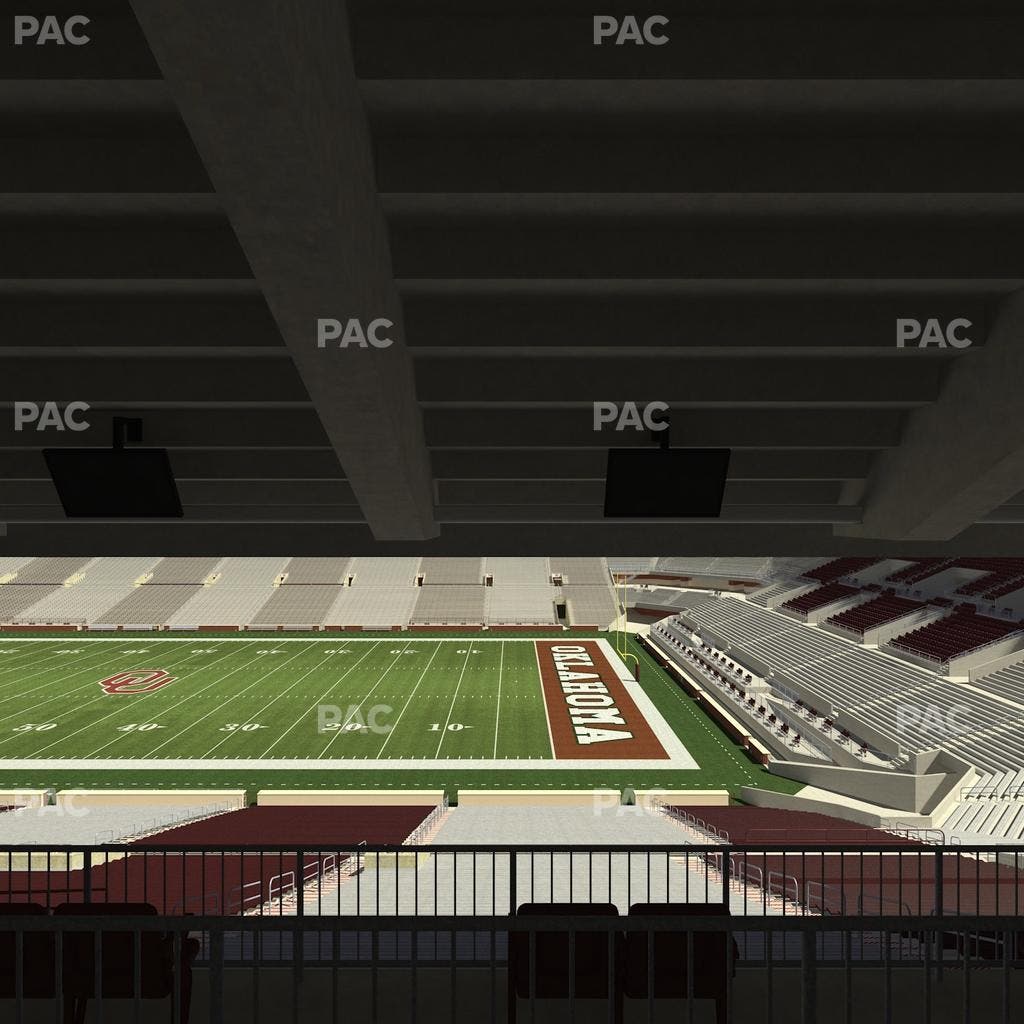 Gaylord Family Oklahoma Memorial Stadium - Section 2 Seat View