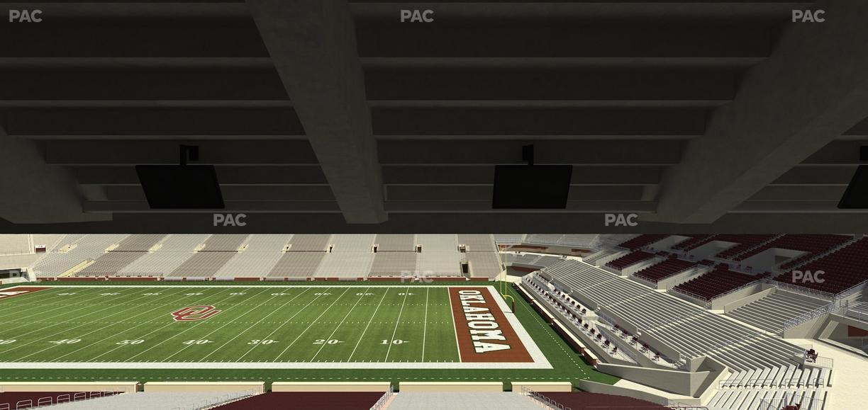 Gaylord Family Oklahoma Memorial Stadium - Section 2 Seat View