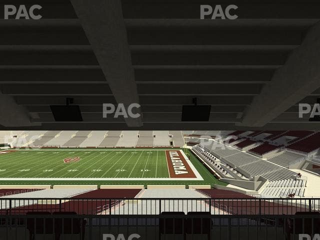 Gaylord Family Oklahoma Memorial Stadium - Section 2 Seat View