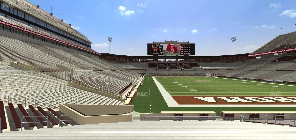 Gaylord Family Oklahoma Memorial Stadium - Section 20 Seat View