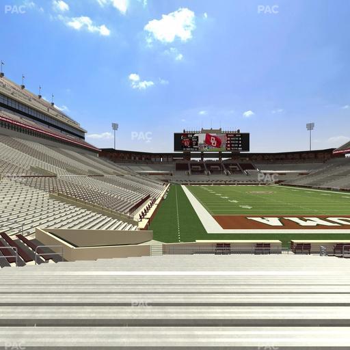 Gaylord Family Oklahoma Memorial Stadium - Section 20 Seat View