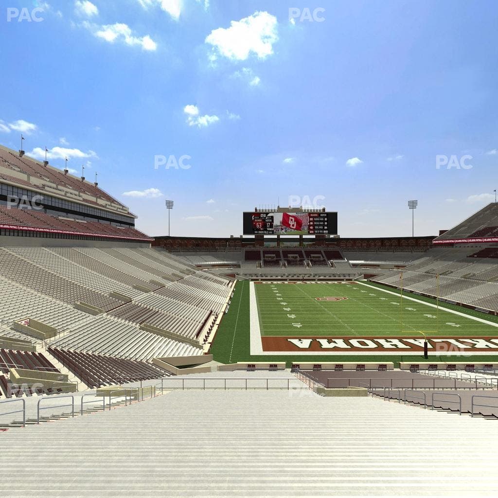 Gaylord Family Oklahoma Memorial Stadium - Section 20 Seat View