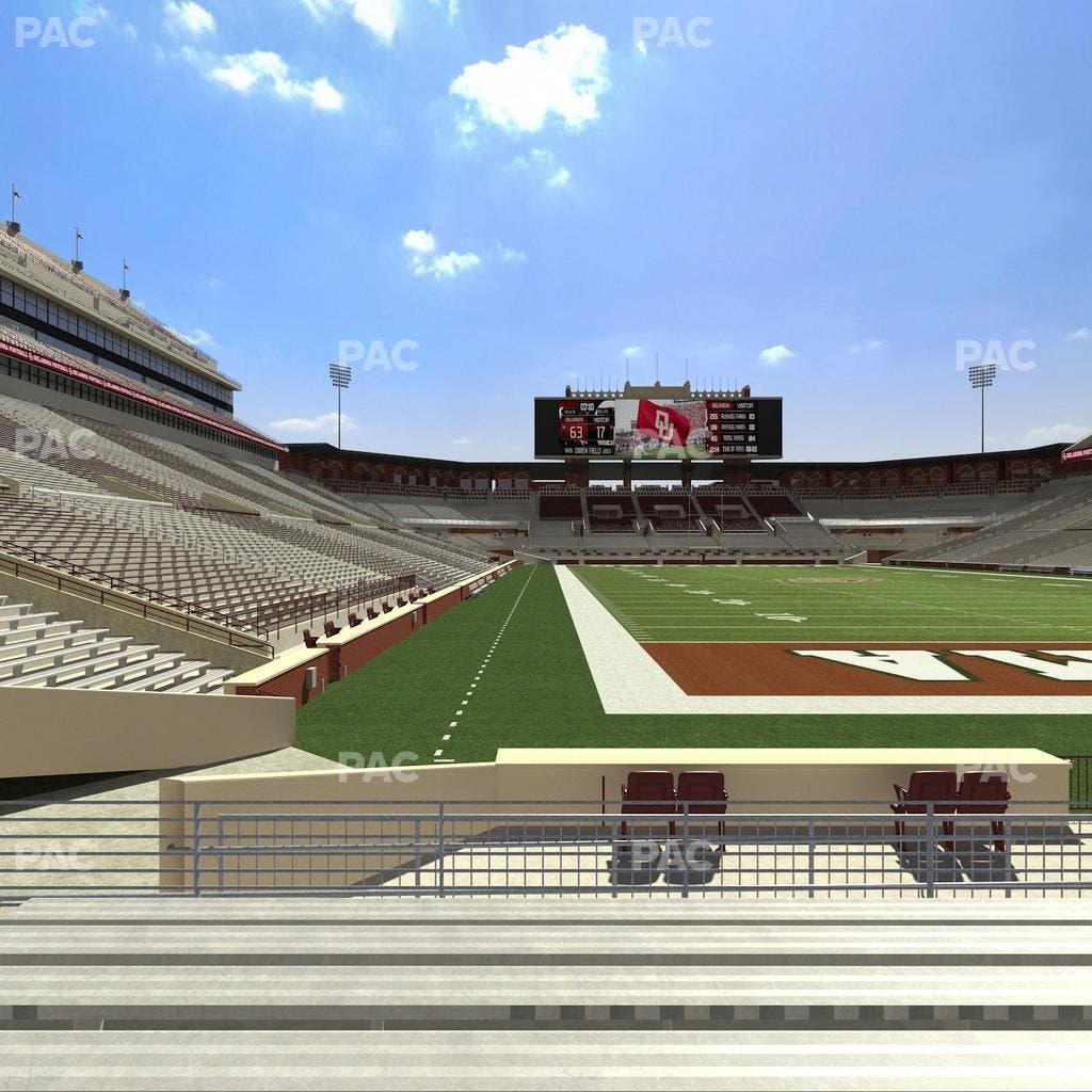 Gaylord Family Oklahoma Memorial Stadium - Section 20 Seat View