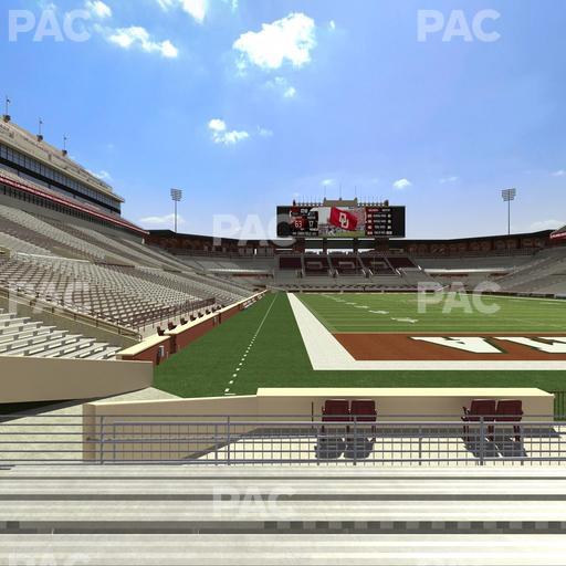 Gaylord Family Oklahoma Memorial Stadium - Section 20 Seat View