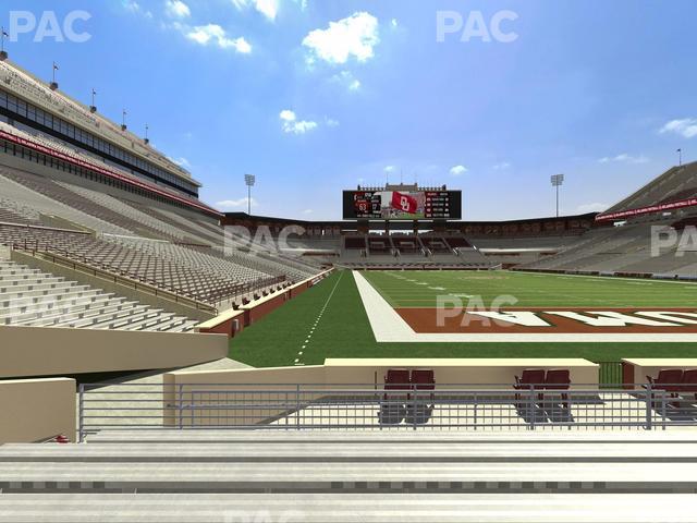 Gaylord Family Oklahoma Memorial Stadium - Section 20 Seat View