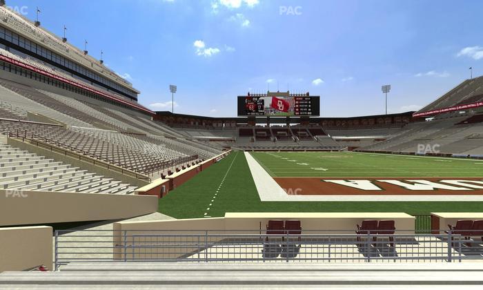 Gaylord Family Oklahoma Memorial Stadium - Section 20 Seat View