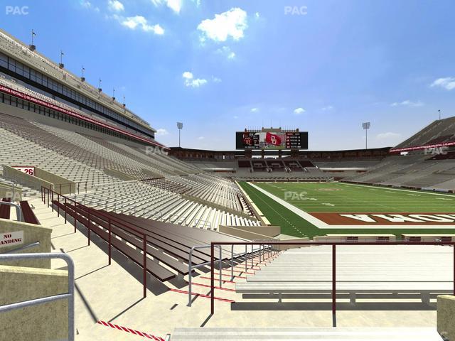 Gaylord Family Oklahoma Memorial Stadium - Section 21 Seat View