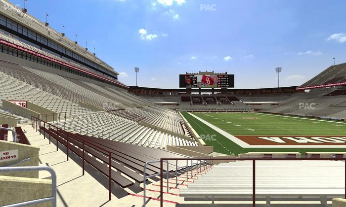 Gaylord Family Oklahoma Memorial Stadium - Section 21 Seat View