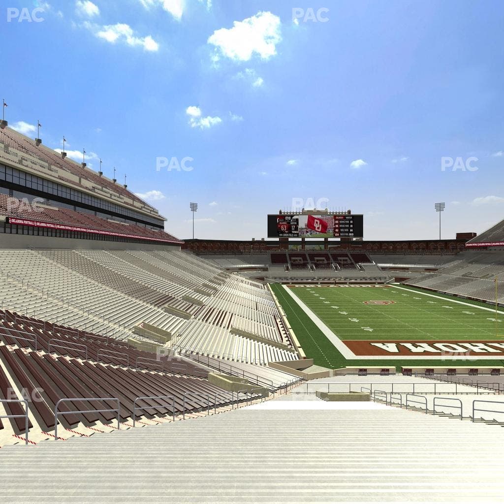 Gaylord Family Oklahoma Memorial Stadium - Section 21 Seat View