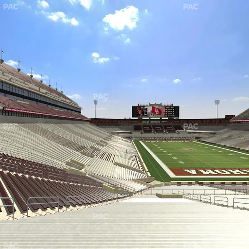 Gaylord Family Oklahoma Memorial Stadium - Section 21 Seat View