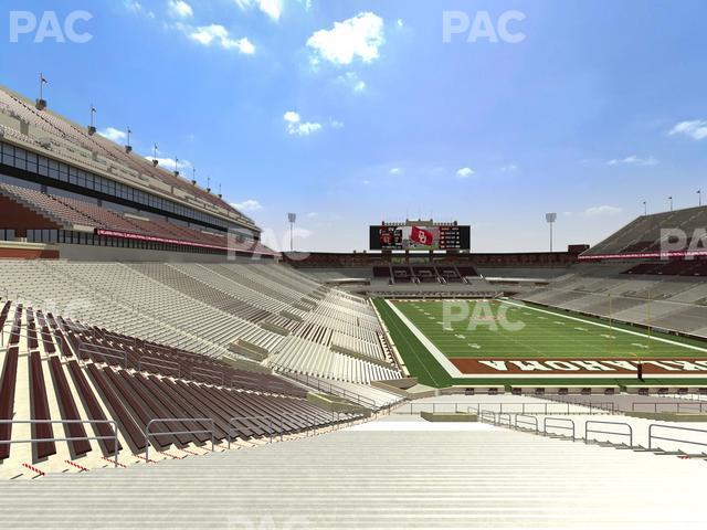 Gaylord Family Oklahoma Memorial Stadium - Section 21 Seat View