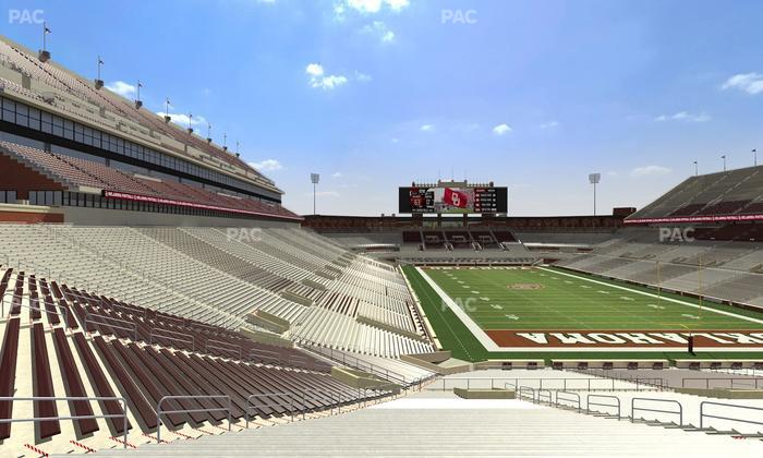 Gaylord Family Oklahoma Memorial Stadium - Section 21 Seat View