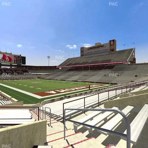 Gaylord Family Oklahoma Memorial Stadium - Section 22 Seat View