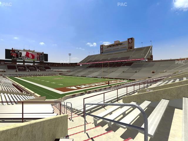 Gaylord Family Oklahoma Memorial Stadium - Section 22 Seat View