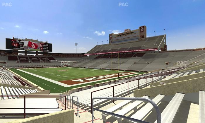 Gaylord Family Oklahoma Memorial Stadium - Section 22 Seat View