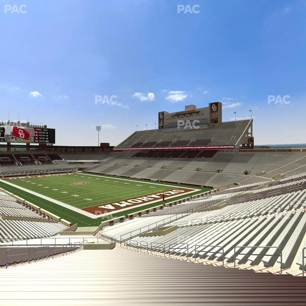 Gaylord Family Oklahoma Memorial Stadium - Section 22 Seat View