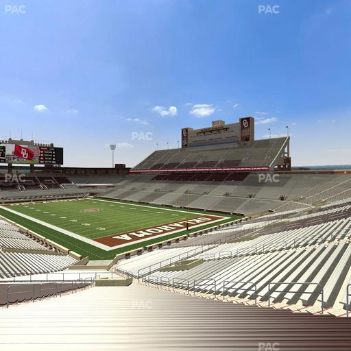 Gaylord Family Oklahoma Memorial Stadium - Section 22 Seat View