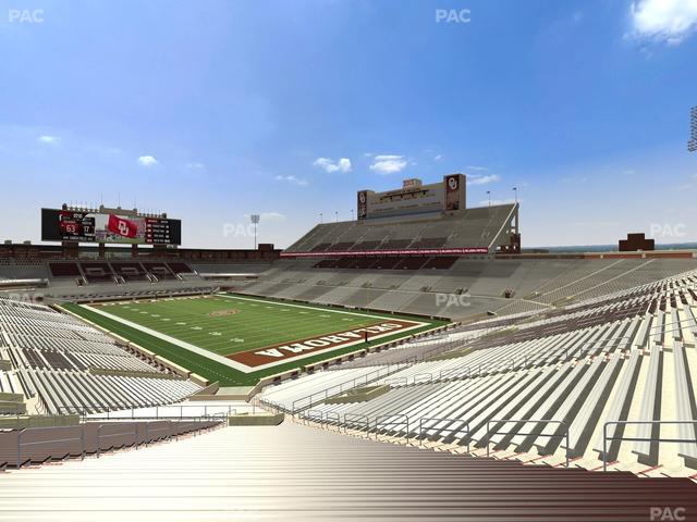 Gaylord Family Oklahoma Memorial Stadium - Section 22 Seat View