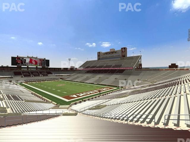 Gaylord Family Oklahoma Memorial Stadium - Section 22 Seat View