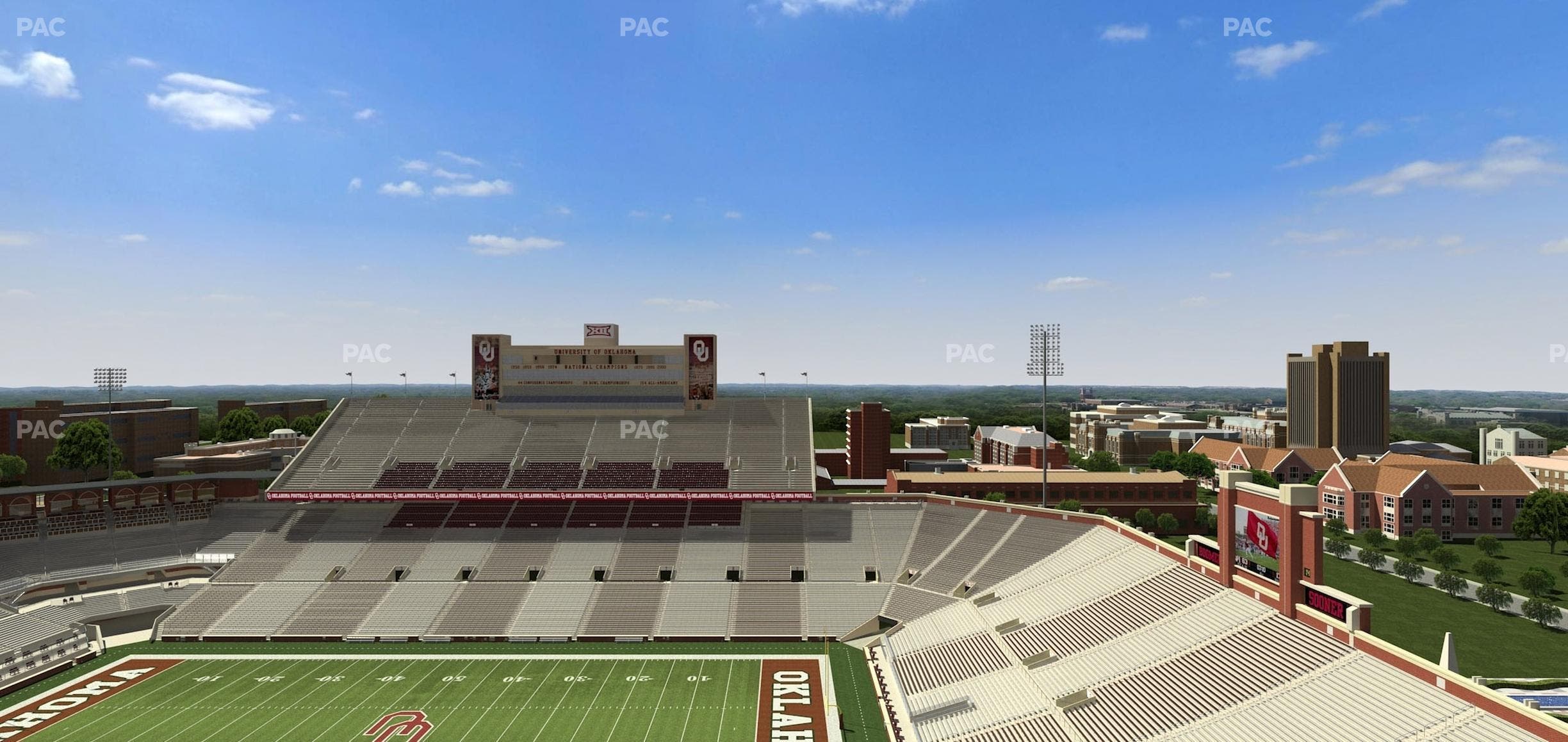 Gaylord Family Oklahoma Memorial Stadium - Section 227 Seat View