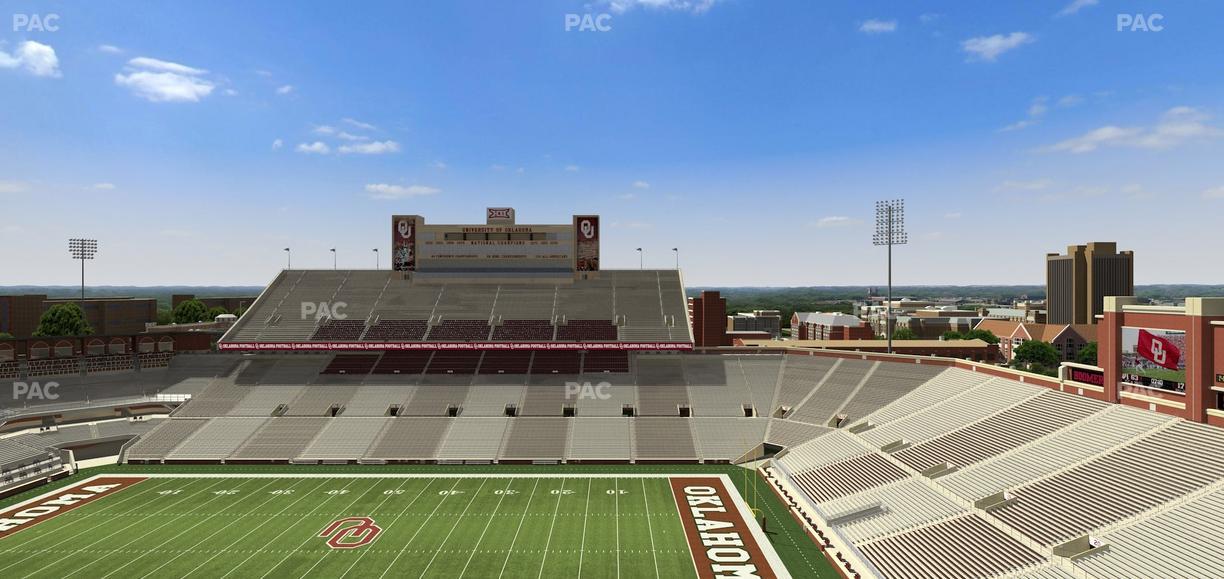 Gaylord Family Oklahoma Memorial Stadium - Section 228 Seat View