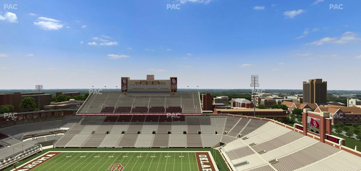 Gaylord Family Oklahoma Memorial Stadium - Section 228 Seat View
