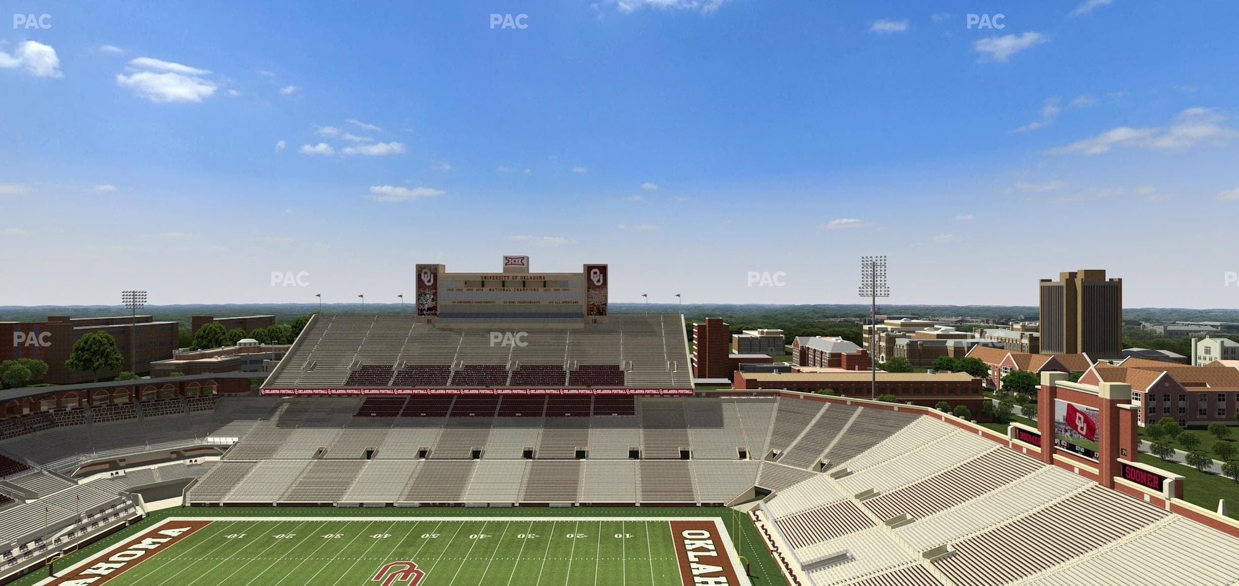 Gaylord Family Oklahoma Memorial Stadium - Section 228 Seat View