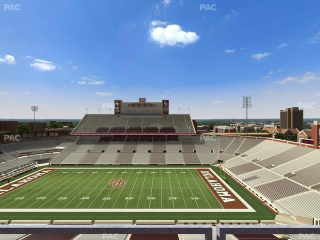Gaylord Family Oklahoma Memorial Stadium - Section 229 Seat View