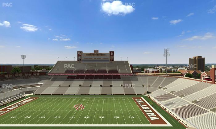 Gaylord Family Oklahoma Memorial Stadium - Section 229 Seat View