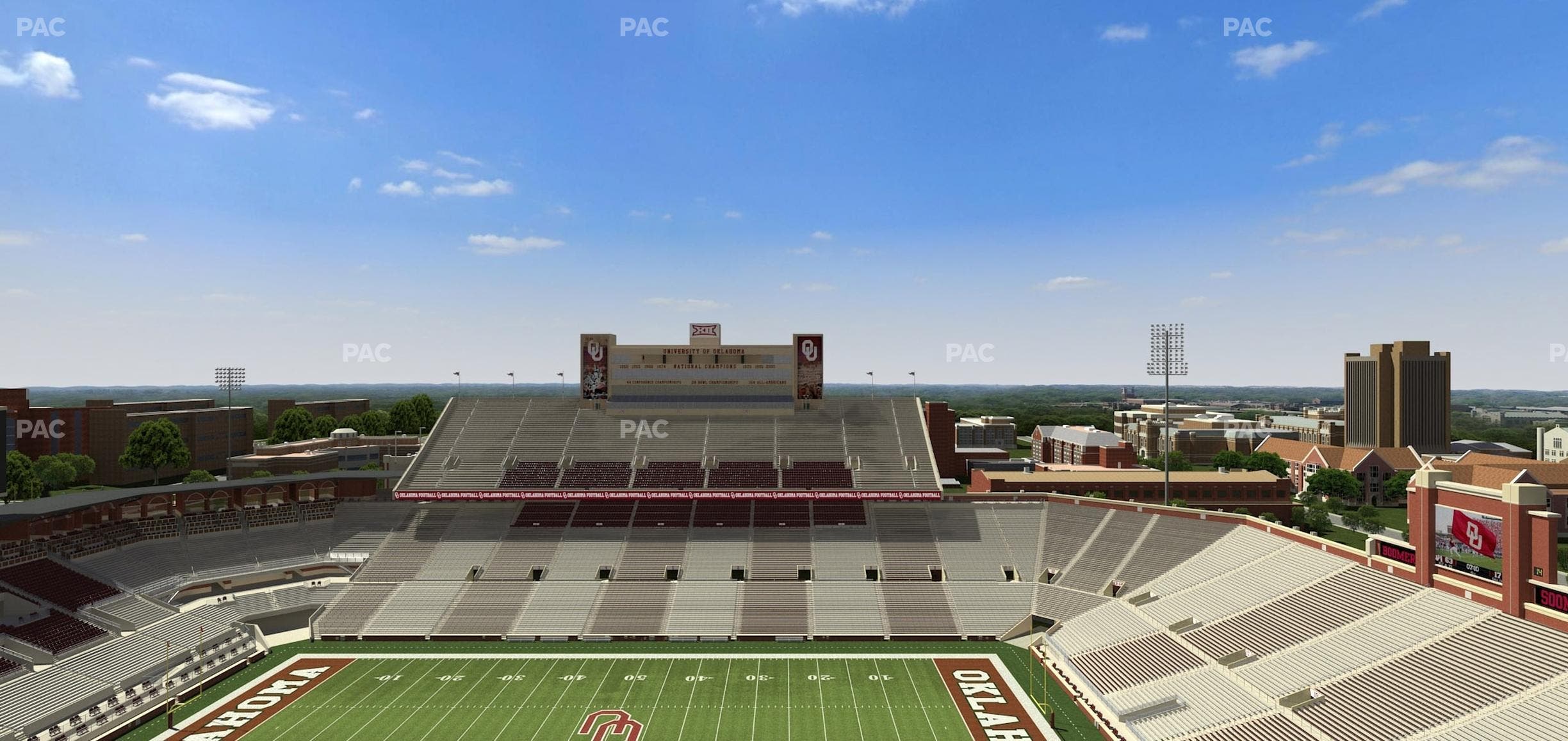 Gaylord Family Oklahoma Memorial Stadium - Section 229 Seat View