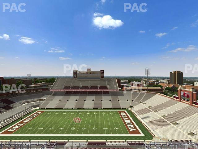 Gaylord Family Oklahoma Memorial Stadium - Section 229 Seat View