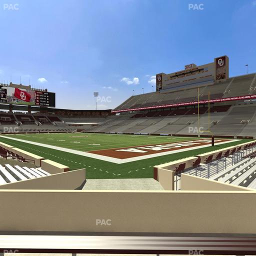 Gaylord Family Oklahoma Memorial Stadium - Section 23 Seat View