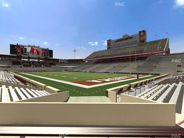 Gaylord Family Oklahoma Memorial Stadium - Section 23 Seat View