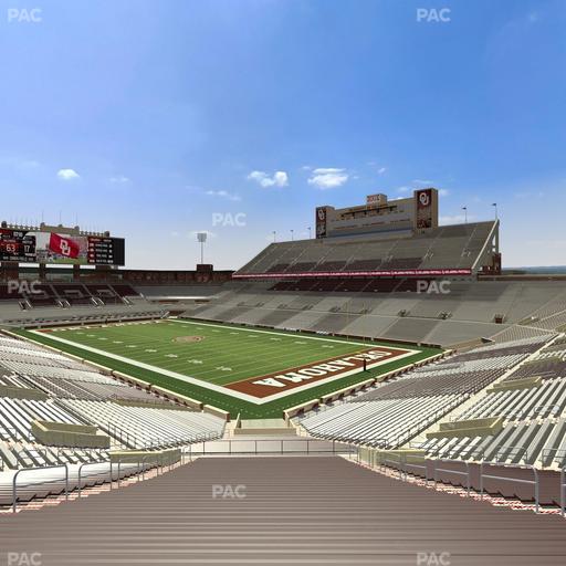 Gaylord Family Oklahoma Memorial Stadium - Section 23 Seat View
