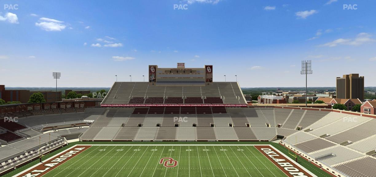Gaylord Family Oklahoma Memorial Stadium - Section 230 Seat View
