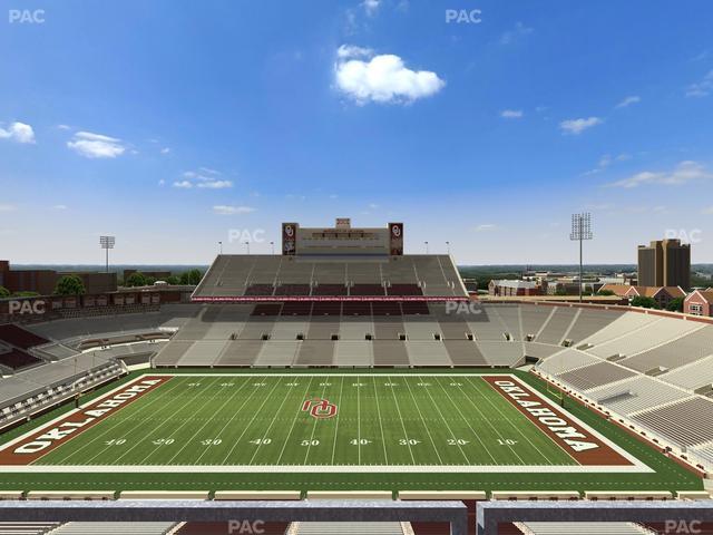 Gaylord Family Oklahoma Memorial Stadium - Section 230 Seat View