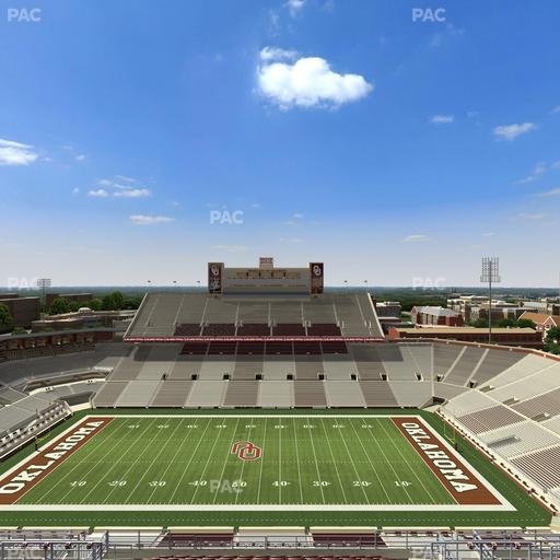 Gaylord Family Oklahoma Memorial Stadium - Section 230 Seat View