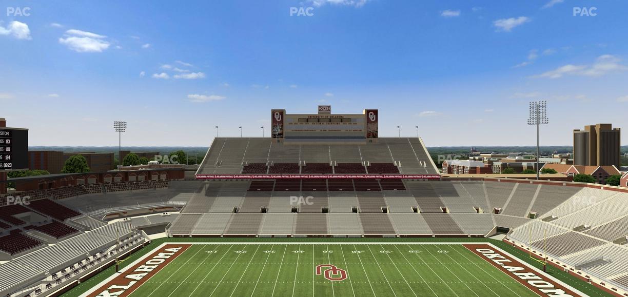 Gaylord Family Oklahoma Memorial Stadium - Section 231 Seat View