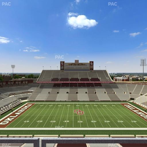 Gaylord Family Oklahoma Memorial Stadium - Section 231 Seat View