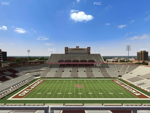 Gaylord Family Oklahoma Memorial Stadium - Section 231 Seat View