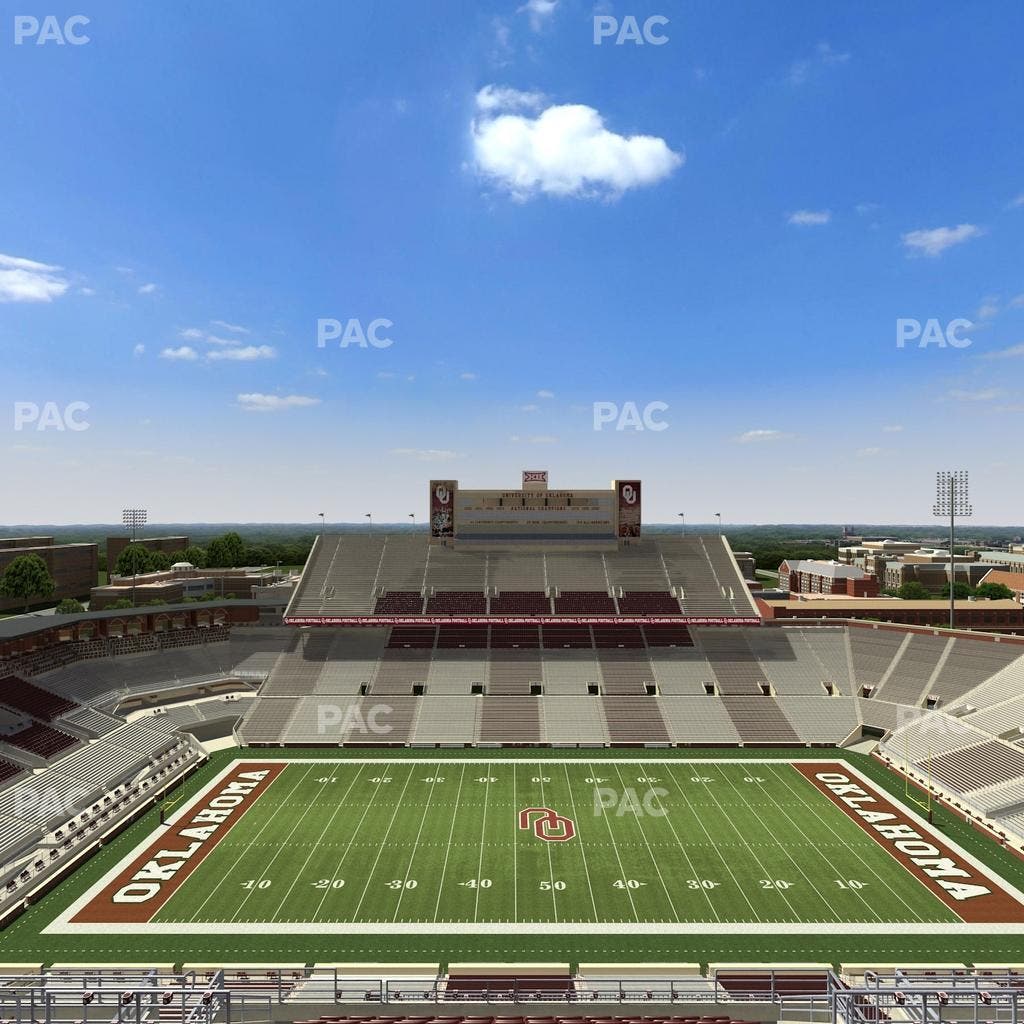 Gaylord Family Oklahoma Memorial Stadium - Section 231 Seat View