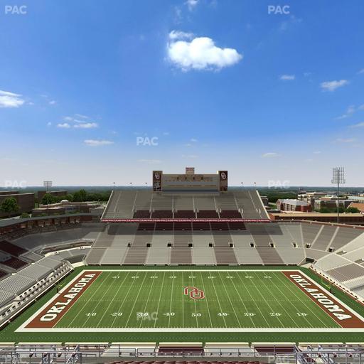 Gaylord Family Oklahoma Memorial Stadium - Section 231 Seat View