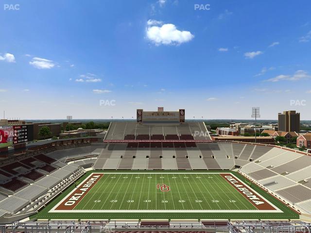 Gaylord Family Oklahoma Memorial Stadium - Section 231 Seat View