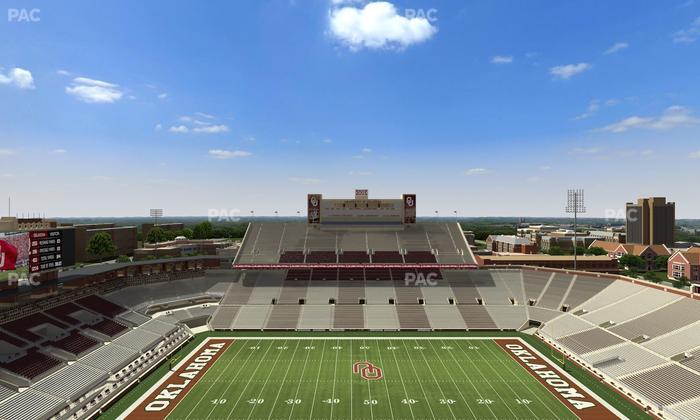 Gaylord Family Oklahoma Memorial Stadium - Section 231 Seat View