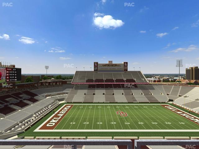 Gaylord Family Oklahoma Memorial Stadium - Section 232 Seat View