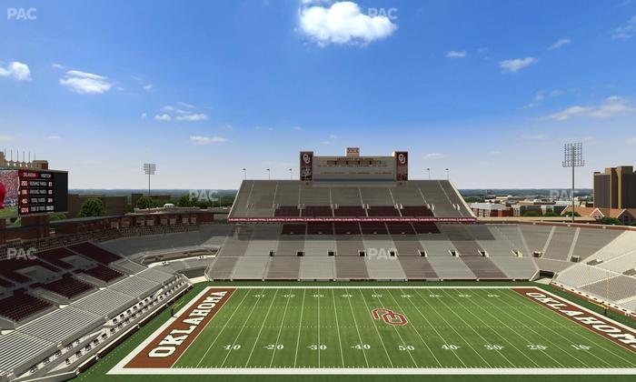Gaylord Family Oklahoma Memorial Stadium - Section 232 Seat View