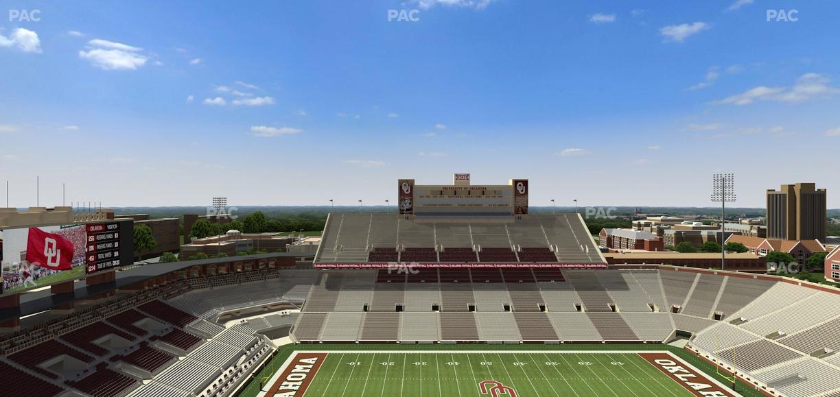 Gaylord Family Oklahoma Memorial Stadium - Section 232 Seat View